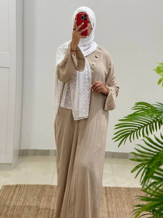 Elegant Beige Abaya
